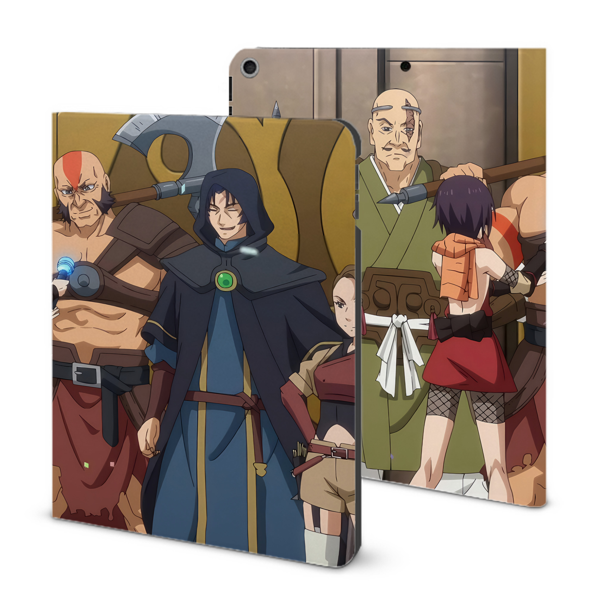 （画像用） 転スラ Regarding Reincarnated to Slime IPad ケース ブック型 PUレザー TPU 耐衝撃 軽量 薄型 ペン収納なし 全面保護 IPad 各モデル対応